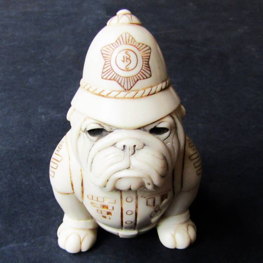 Rare John Biccard - Bobby Bulldog - Crushed Marble Figure