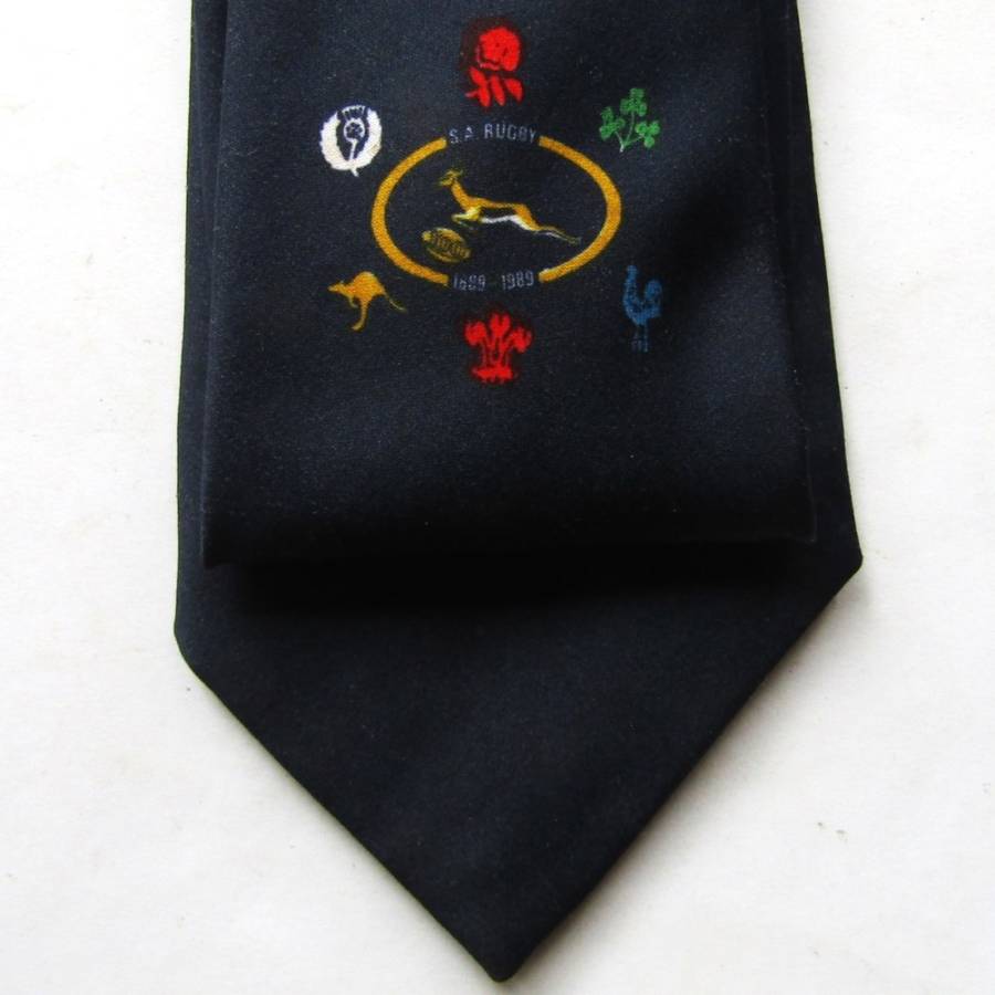 1989 SA Springbok Rugby 100 Year Neck Tie