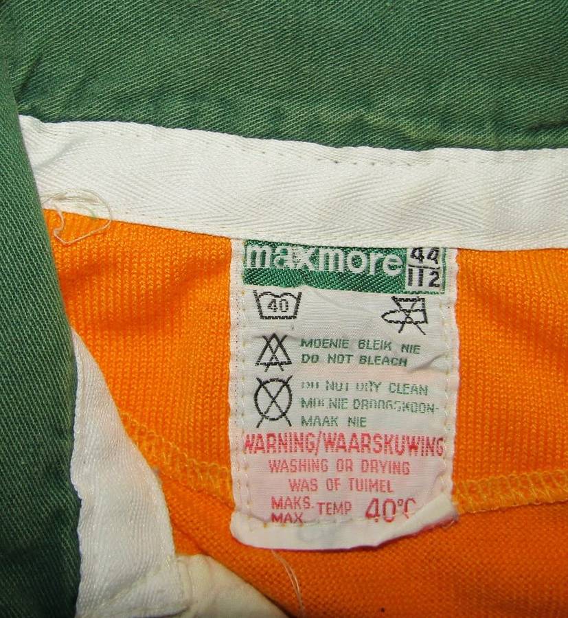 Old Yellow and Green Long Sleeve Rugby Jersey