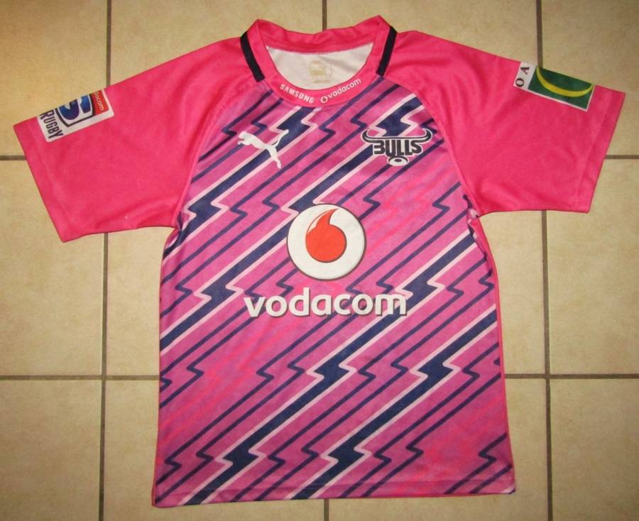 Old Bulls Pink Super Rugby Jersey - Medium Size