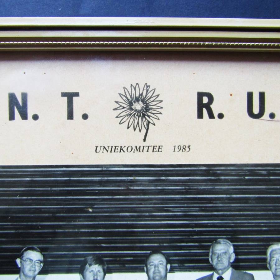 1985 Noord Transvaal Rugby Union Framed Photo