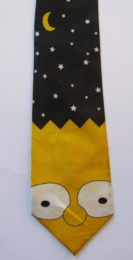 Gold City Hand Made Bart Simpson Neck Tie