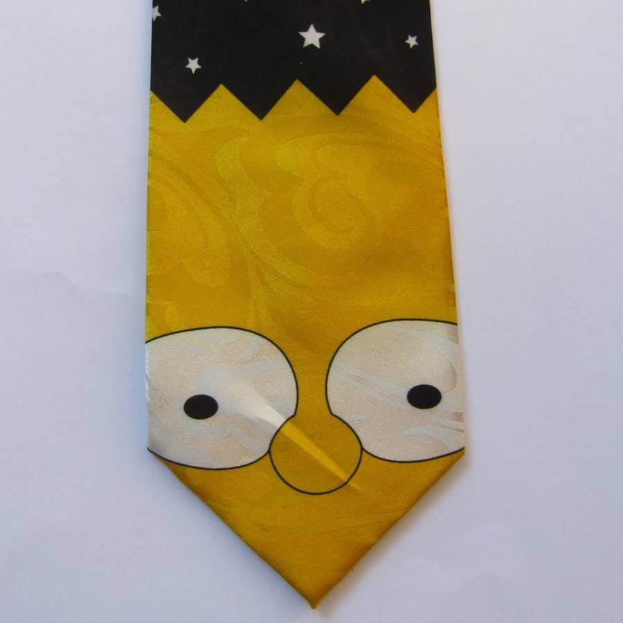 Gold City Hand Made Bart Simpson Neck Tie