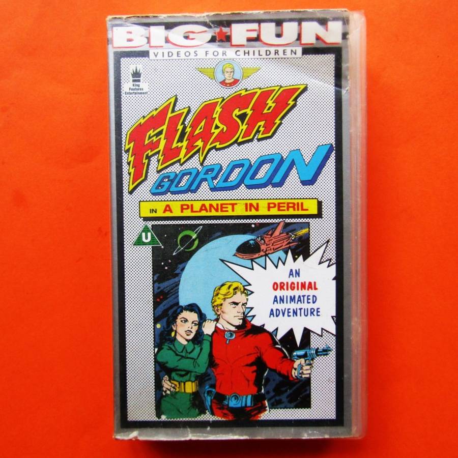 1989 Flash Gordon VHS Video Tape