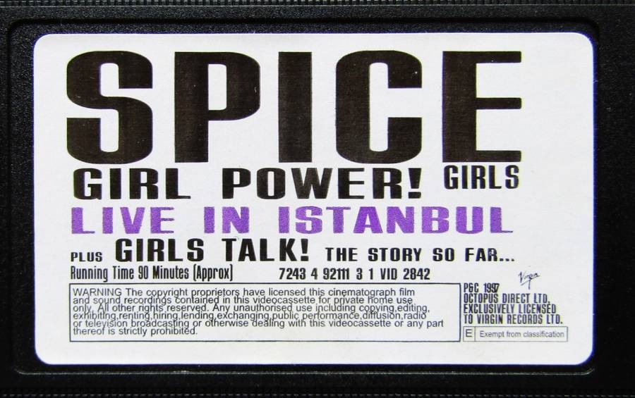 Spice Girls - Girl Power! Live in Istanbul - VHS Video Tape (1997)