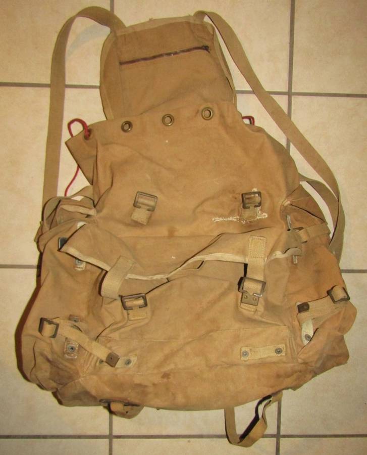 Old Military Ruck Sack with Metal Frame