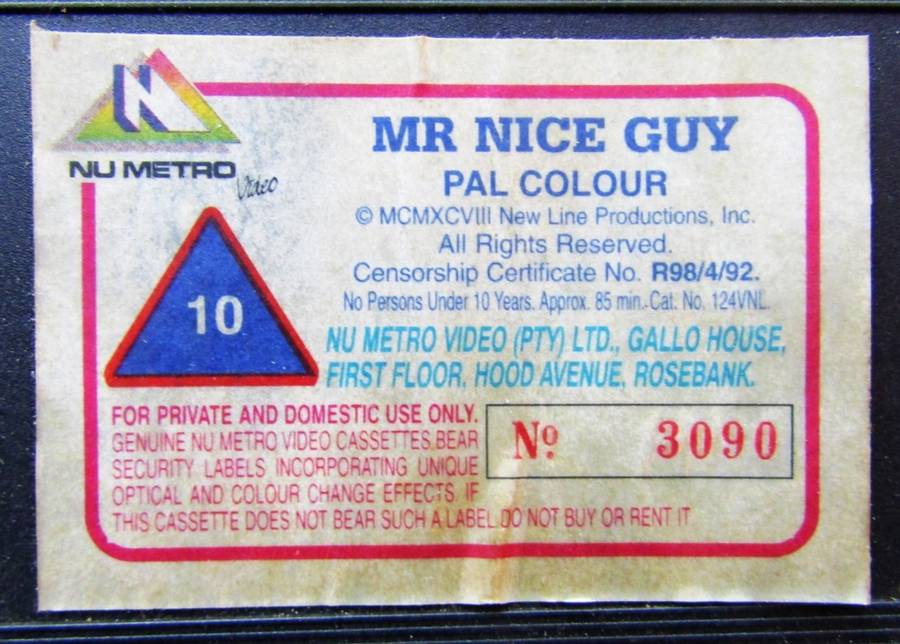 Mr. Nice Guy - Jackie Chan - Movie VHS Tape (1998)