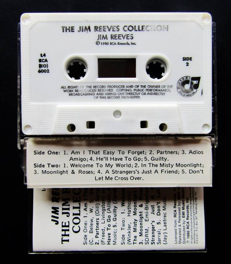 The Jim Reeves Collection - Cassette Tape (1980)