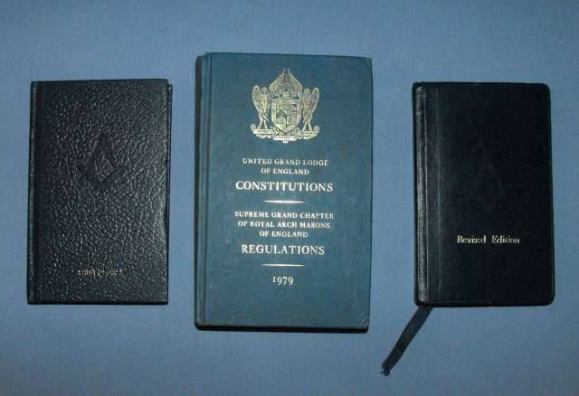3 OLD MASONIC HARDCOVER BOOKS