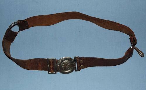 Vintage South African Scouts BE Leather Belt
