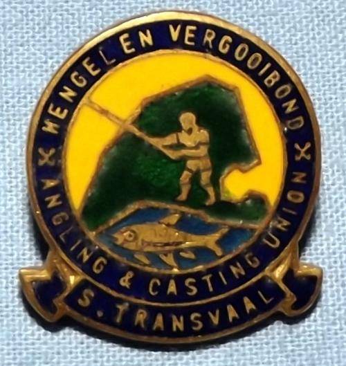 Old South African Southern Transvaal Angling & Casting Union Pin Badge