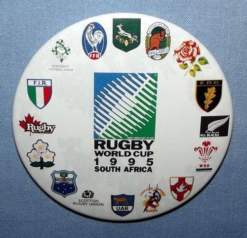 1995 Rugby World Cup South Africa Large Metal Pin Badge