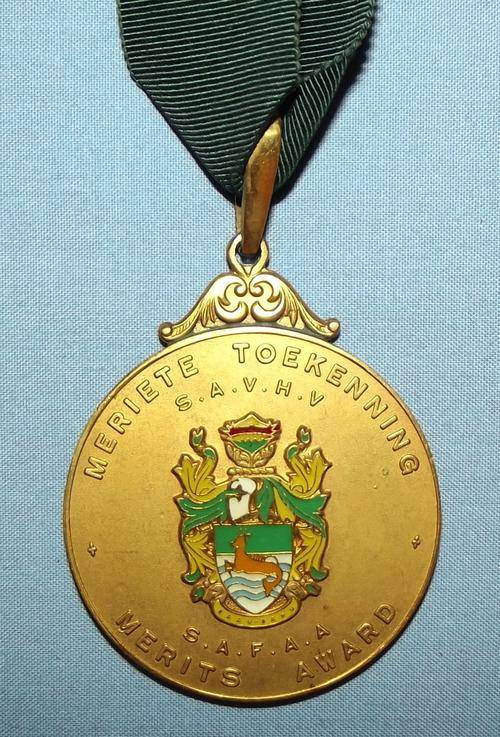 Old SA Fishing and Angling Association Merits Award Medal