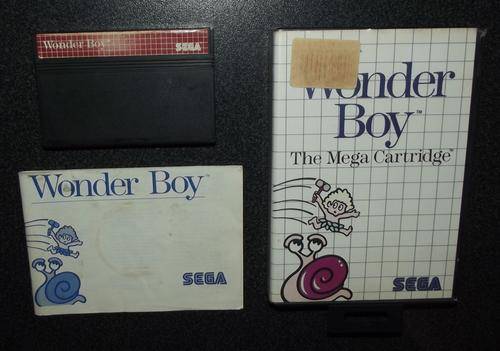 Old SEGA Master System Wonder Boy Game