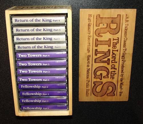 JRR Tolkien Lord of the Rings Audio Cassette 12 Piece Boxed Set
