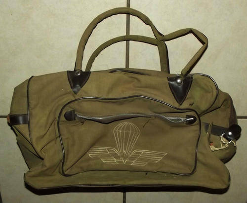 Old Italian Army Parachute Paratrooper Duffel Bag