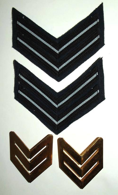 SAAF Air Force Cloth and Metal Rank Badges