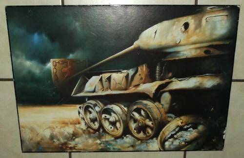 SADF Army Battle School Block Mounted Commemorative Painting