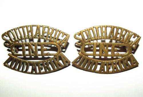 1st SA Infantry Brigade 1915-1919 Brass Shoulder Titles