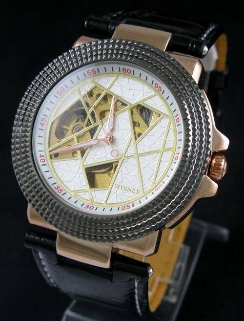 NEW WINNER DESIGNER AUTO MECHANICAL MENS WATCH