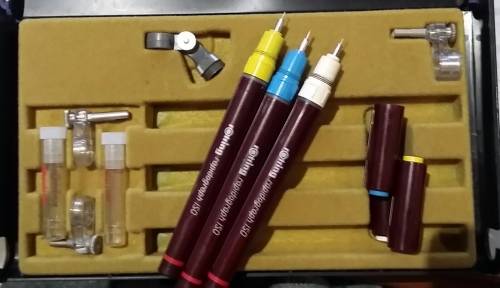 Rotring Rapidograph iso Pen Set- Tech Drawing/Drafting/Planning/Architech Pens