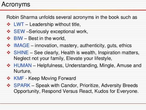 The Leader Who Had No Title, Robin Sharma