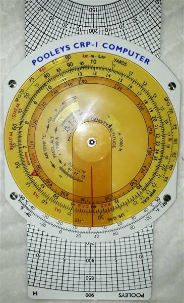 Pooleys CRP-1 Flight Computer-Immaculate-Leatherette Pouch & Booklet