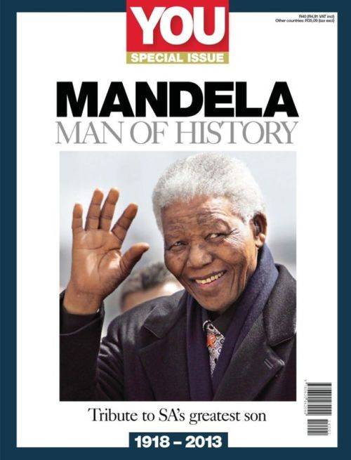 Nelson Mandela-You-Man of History Scarce Supplement Magazine-Robben Island  info