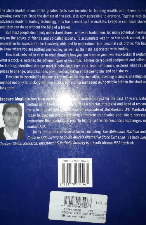 Become Your Own Stock Broker-Jacques Magliolo