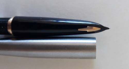 Parker 61 Flighter Deluxe Fountain Pen - Mark III, 14k Nib Plus Parker Ink