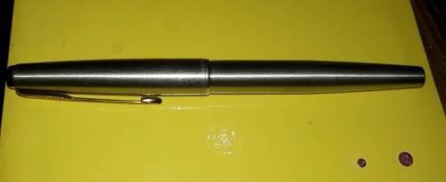Parker 61 Flighter Deluxe Fountain Pen - Mark III, 14k Nib Plus Parker Ink