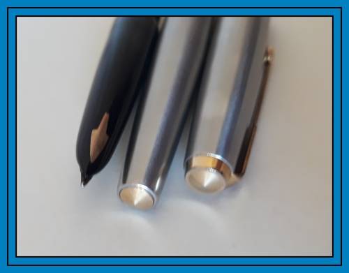 Parker 61 Flighter Deluxe Fountain Pen - Mark III, 14k Nib Plus Parker Ink