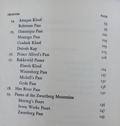 So High the Road ~Jose Burman ~ Mountain Passes of the Western Cape