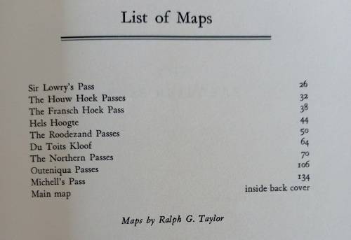 So High the Road ~Jose Burman ~ Mountain Passes of the Western Cape