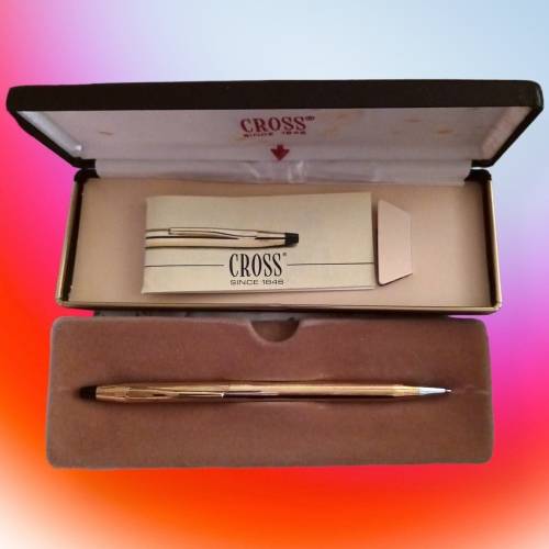 Cross 1/20 10k rolled gold made in ireland-Has refill inside