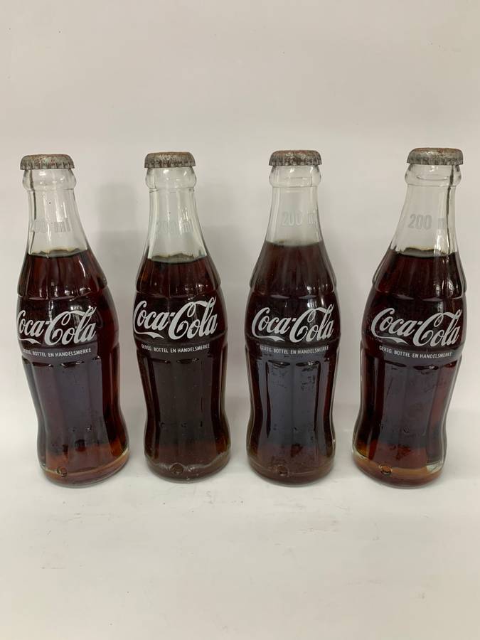 Vintage Coca-Cola 200ml Glass Bottles Full Never Opened