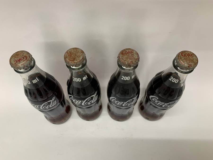 Vintage Coca-Cola 200ml Glass Bottles Full Never Opened