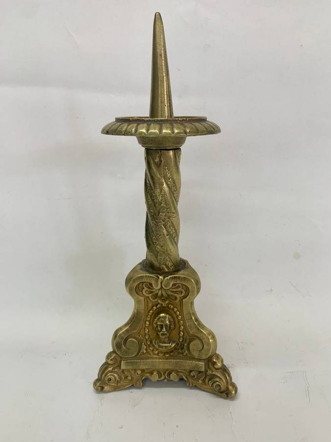 Antique Catholic Church Candlestick