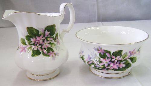 Royal Albert Mayflower Milk jug & Sugar bowl