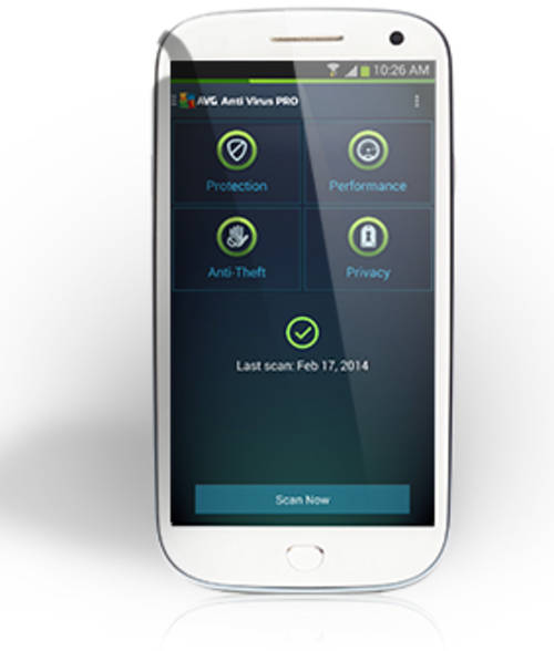 AVG Antivirus Pro for Android Smartphones 2 Devices 1 Year