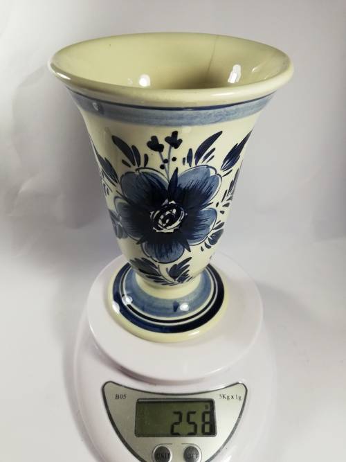 Delt Blue Vase 14 cm