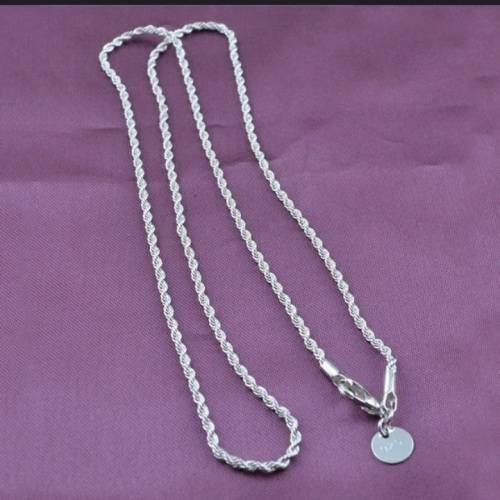 S925 wave chain 6mm thick about 75cm long