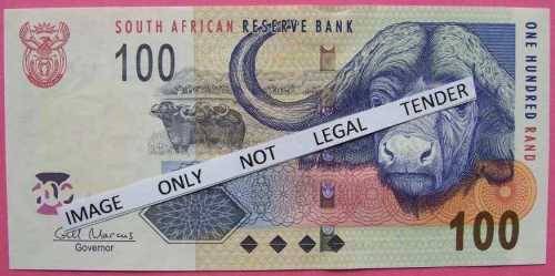 Gill Marcus - 2 X R100.00  notes - Serial No`s : AP 5248604D and BT 1756510DD. See photo`s