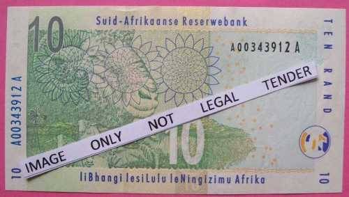 Gill Marcus - 3 X R10.00  notes - Serial No`s : AQ0343912A, AJ5196681A & CE1999583A. See photos.