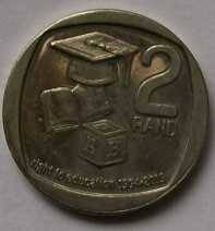 2019 x 5 - R2.00 coins - See description and photo`s.