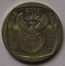 2019 x 5 - R2.00 coins - See description and photo`s.