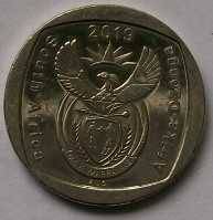 2019 x 5 - R2.00 coins - See description and photo`s.