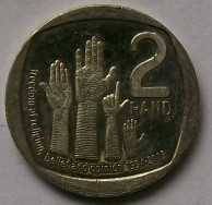 2019 x 5 - R2.00 coins - See description and photo`s.