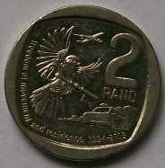 2019 x 5 - R2.00 coins - See description and photo`s.