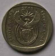 2019 x 5 - R2.00 coins - See description and photo`s.